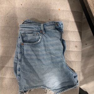 Light Blue Denim Shorts